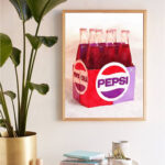 Digital Watercolour Artwork - Classic Pepsi