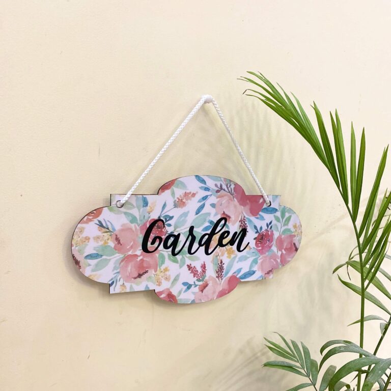Garden Floral Hanging - Wall Plaque