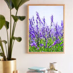 Digital Watercolour Artwork - Lavender Fields
