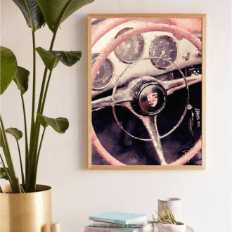 Digital Watercolour Artwork - Porsche