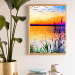 Digital Watercolour Artwork - Purple Meadow