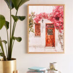 Digital Watercolour Artwork - Rustic Door