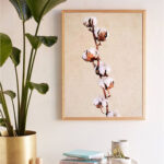 Digital Watercolour Artwork - Cotton Bud Stems