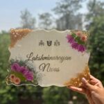 Bougainvillea resin name plate
