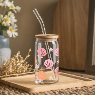 Glass Tumbler (Shells)