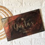 Maroon marble name plate