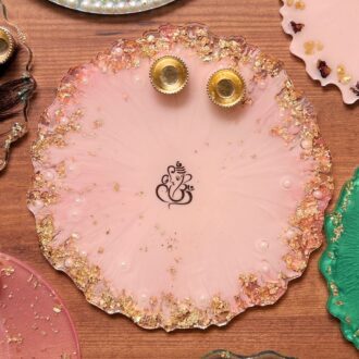 Pink Ombre Pooja Thali