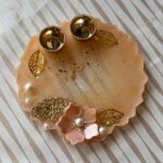Champagne Glitter Pooja Thali