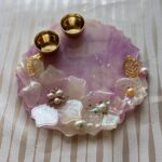3D Flowers Lavender Petite Pooja Thali