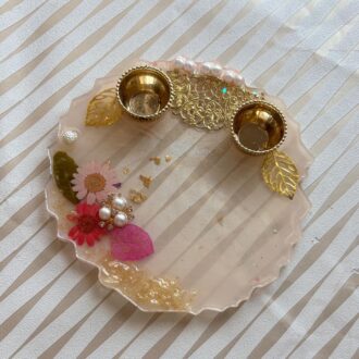 Champagne Gold Pooja Thali