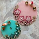 3D Contrast Color Flower Pooja Thali