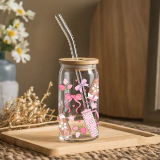 Glass Tumbler (Pink Essentials)