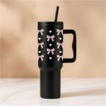 Insulated Tumbler (Pink Bows)