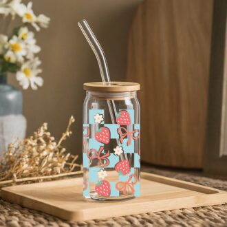 Glass Tumbler (Fun Berry)