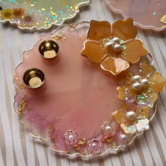 Pink Divine Pooja Thali
