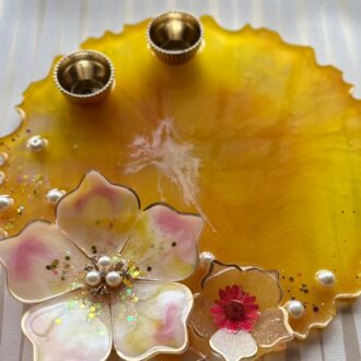 Sunshine Yellow Pooja Thali