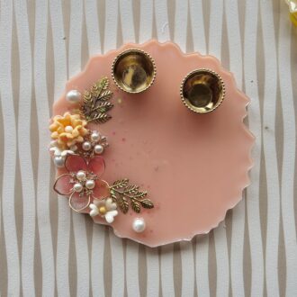 Pink Petals Pooja Thali
