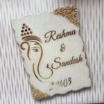 Ganesha Safed Name Plate