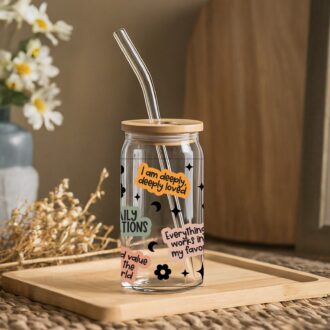 Glass Tumbler (Daily Affirmations)