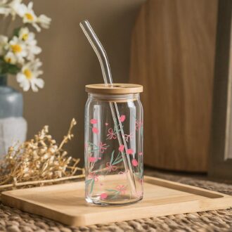 Glass Tumbler (Bow Tulip)