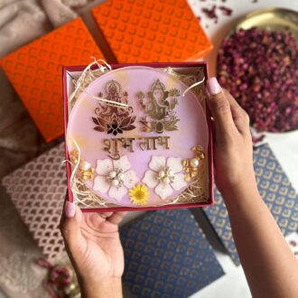 Lavender 3D Floral Mantra Frame
