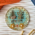 Blue 3D Floral Mantra Frame