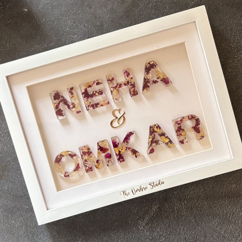 Two names frame