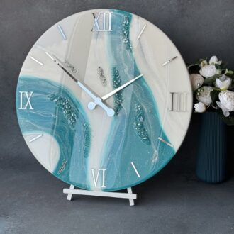 Teal Serenity Wall Clock
