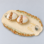Seashell Glass Knobs Ring Platter