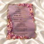 Floral Drama Wedding Invite