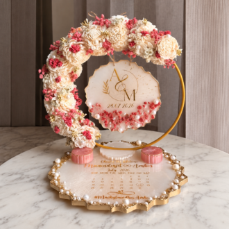 Soft Pink 3D Ring Platter